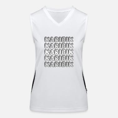 Viaggi Caraibi Top sportivo da donna in contrasto cromatico