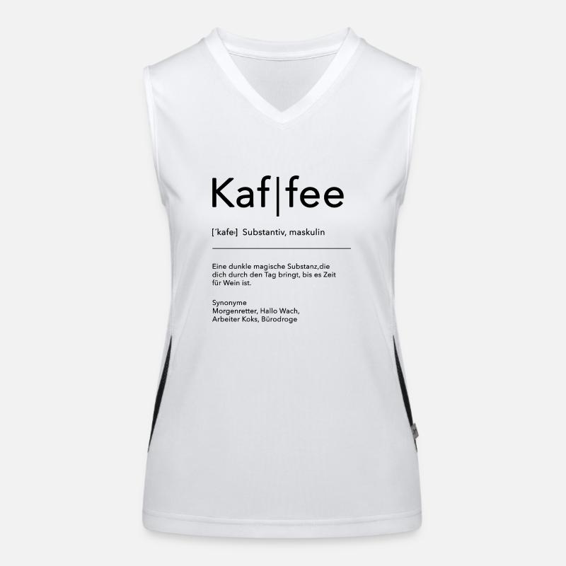 Kaffee Funktionelles Kontrast-Tank Top für Frauen