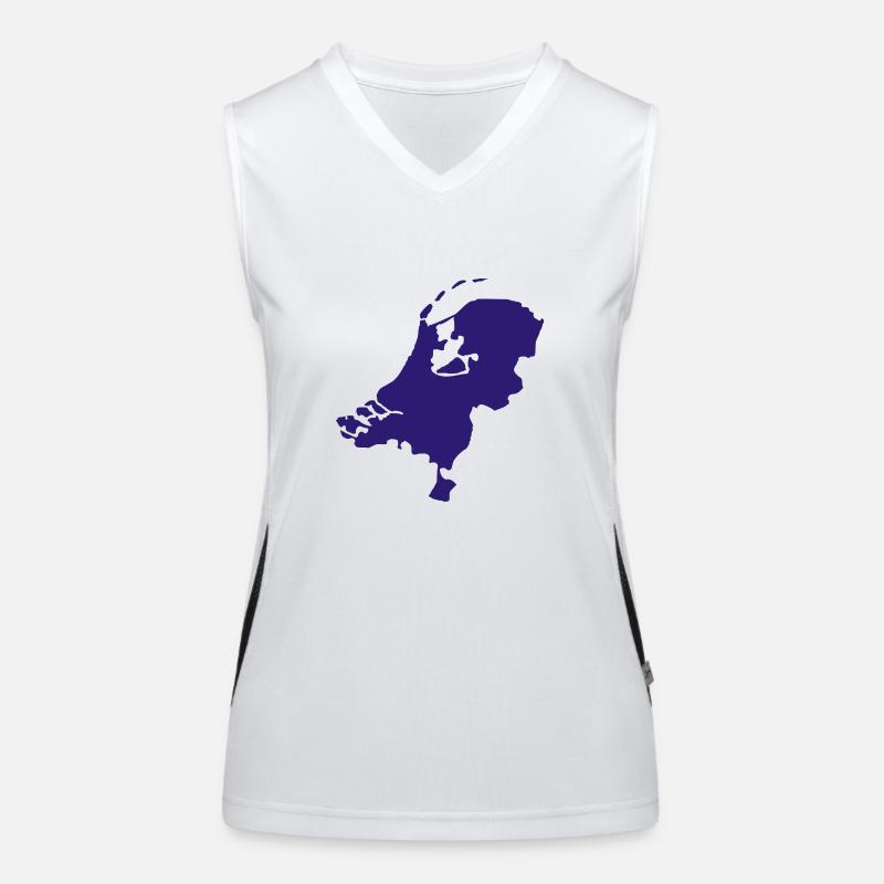 Niederlande - Holland Funktionelles Kontrast-Tank Top für Frauen