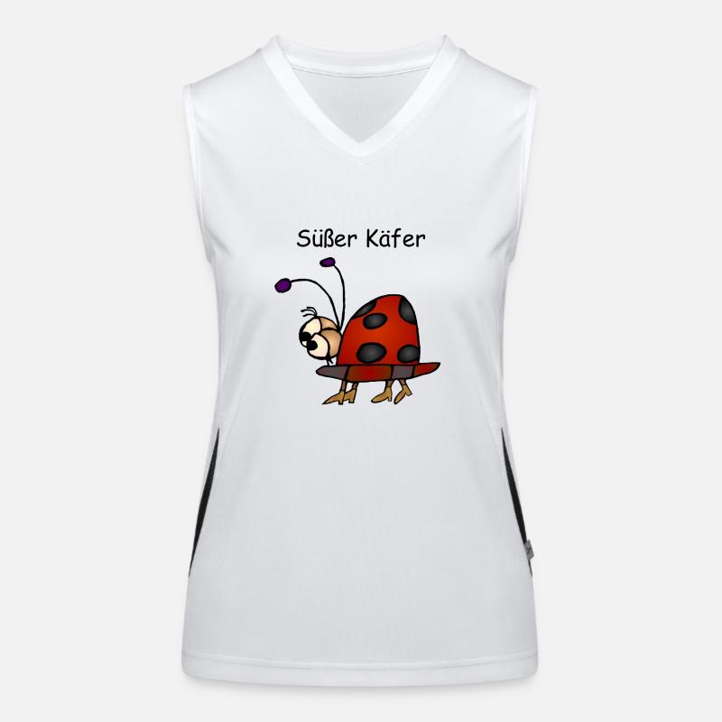 Süßer Käfer Funktionelles Kontrast-Tank Top für Frauen