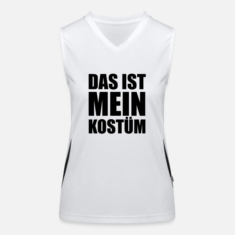 Das ist mein Kostüm Funktionelles Kontrast-Tank Top für Frauen