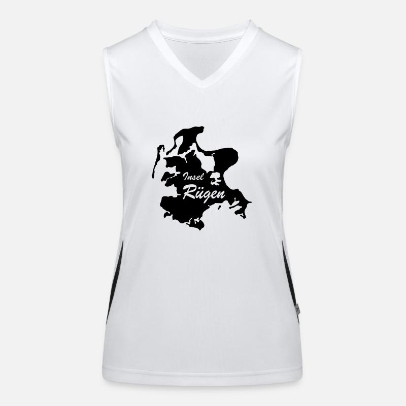 Rügen Funktionelles Kontrast-Tank Top für Frauen
