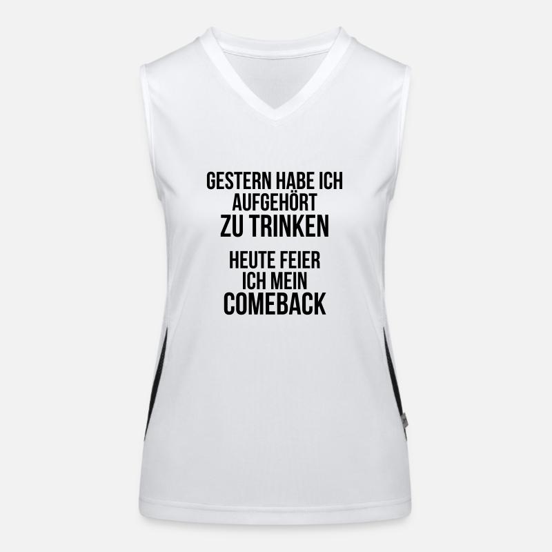 Drinking Funktionelles Kontrast-Tank Top für Frauen