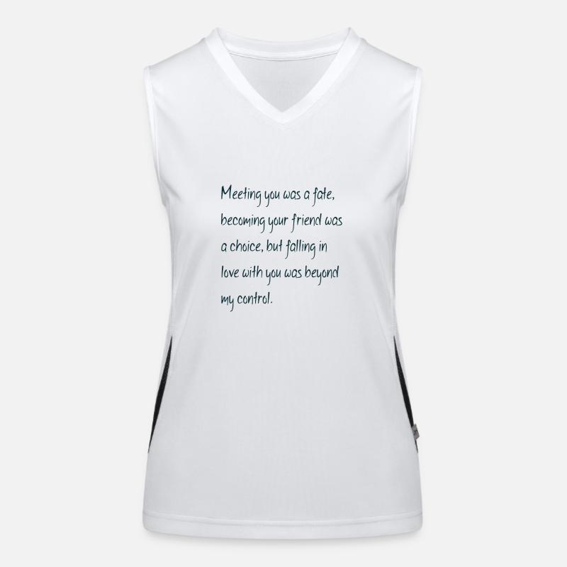love quotes uk Women's Functional Contrast Tank Top