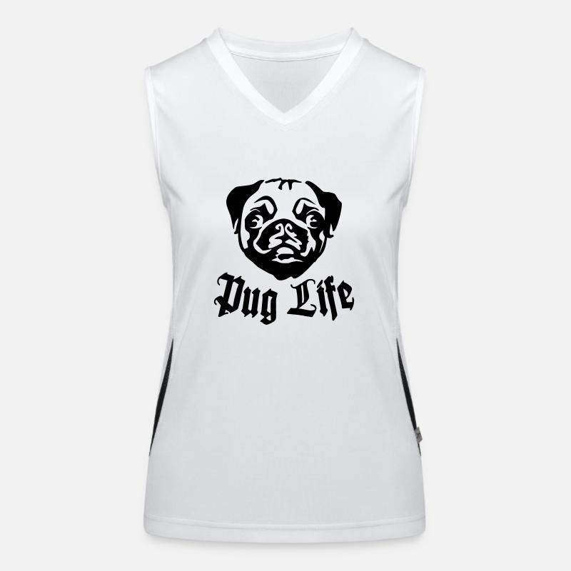 Pug Life Women's Functional Contrast Tank Top