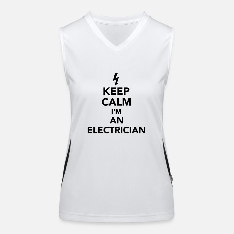 Elektriker Funktionelles Kontrast-Tank Top für Frauen