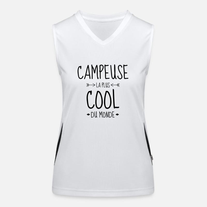 Campingplatz / Camper / Camping / Camp Funktionelles Kontrast-Tank Top für Frauen