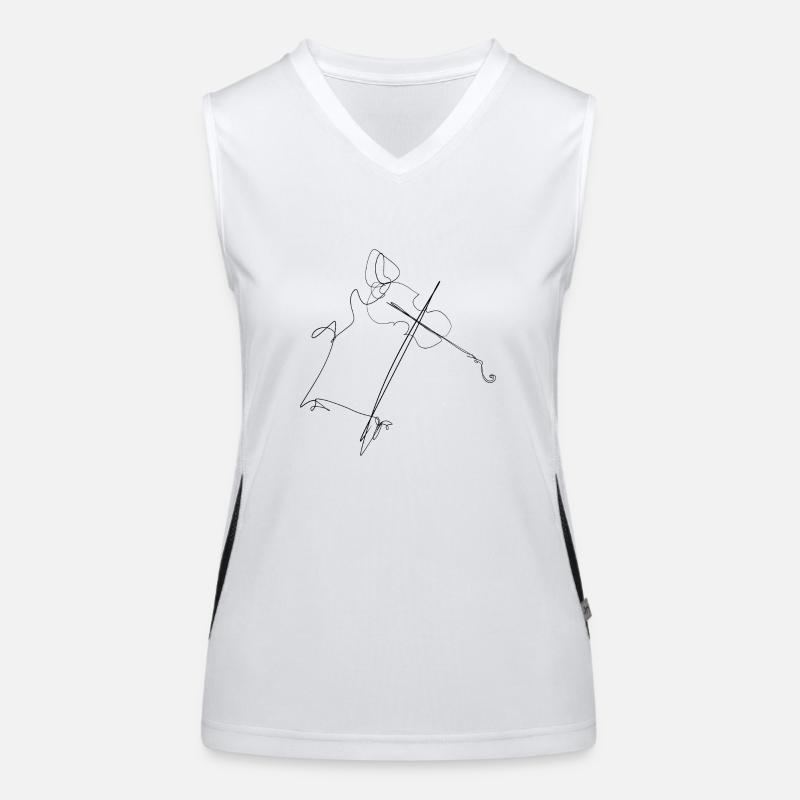 Geige Funktionelles Kontrast-Tank Top für Frauen