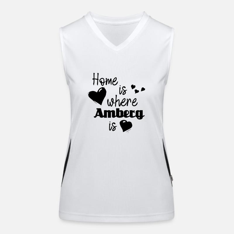 Zuhause in Amberg - Home is where Amberg is Funktionelles Kontrast-Tank Top für Frauen