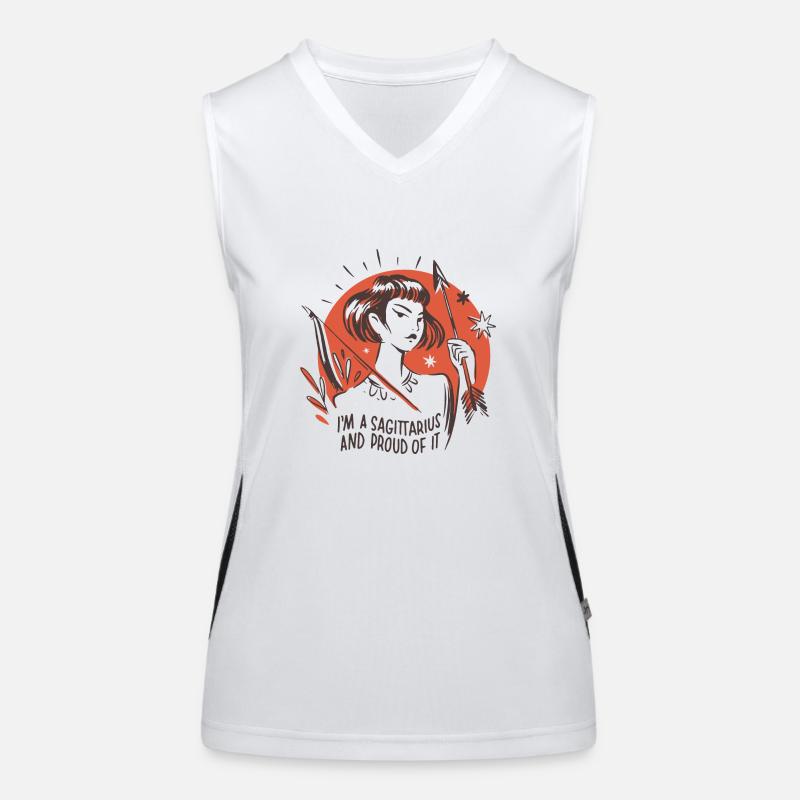 sagittarius Funktionelles Kontrast-Tank Top für Frauen
