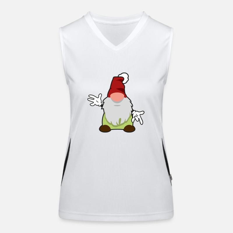 second Christmas gnome Women's Functional Contrast Tank Top