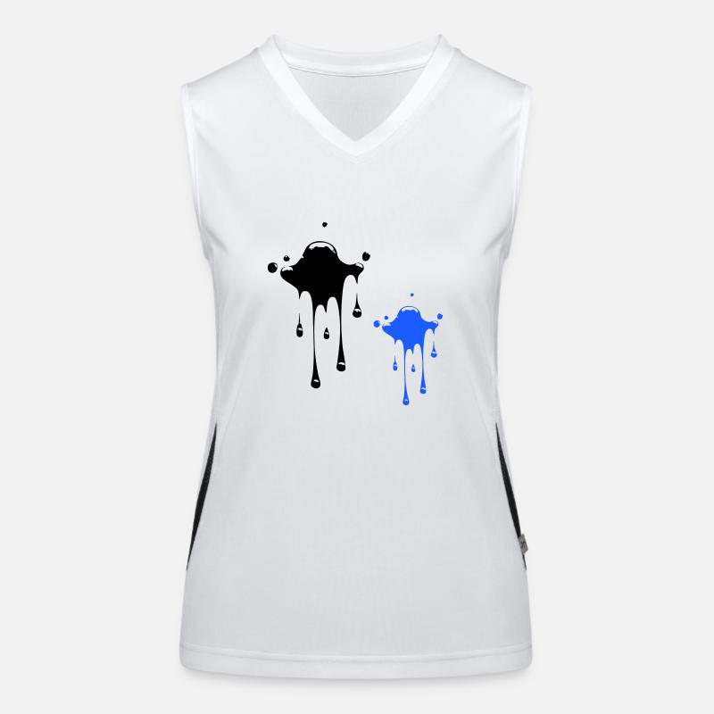 Stain Blobs Women's Functional Contrast Tank Top