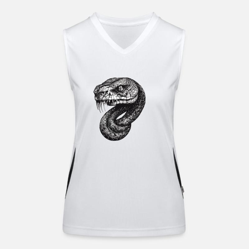 Snake Funktionelles Kontrast-Tank Top für Frauen