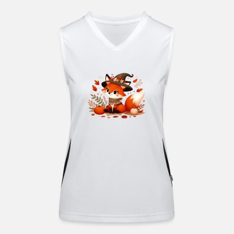 Fuchs Herbst 8 Funktionelles Kontrast-Tank Top für Frauen