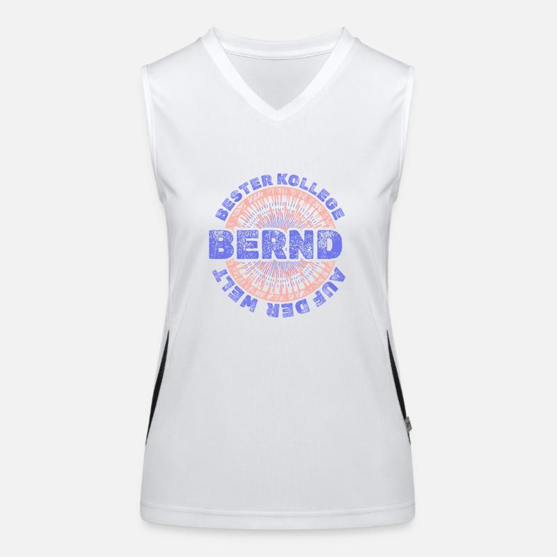 First name Bernd Women's Functional Contrast Tank Top