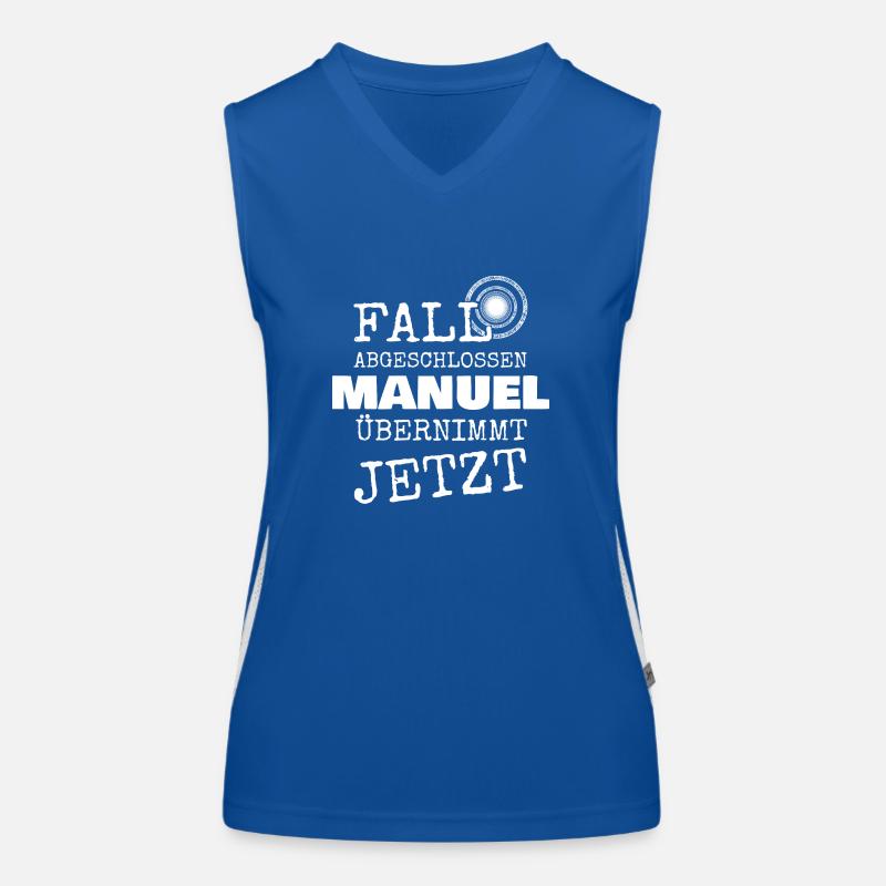 Manuel as a first name Women's Functional Contrast Tank Top