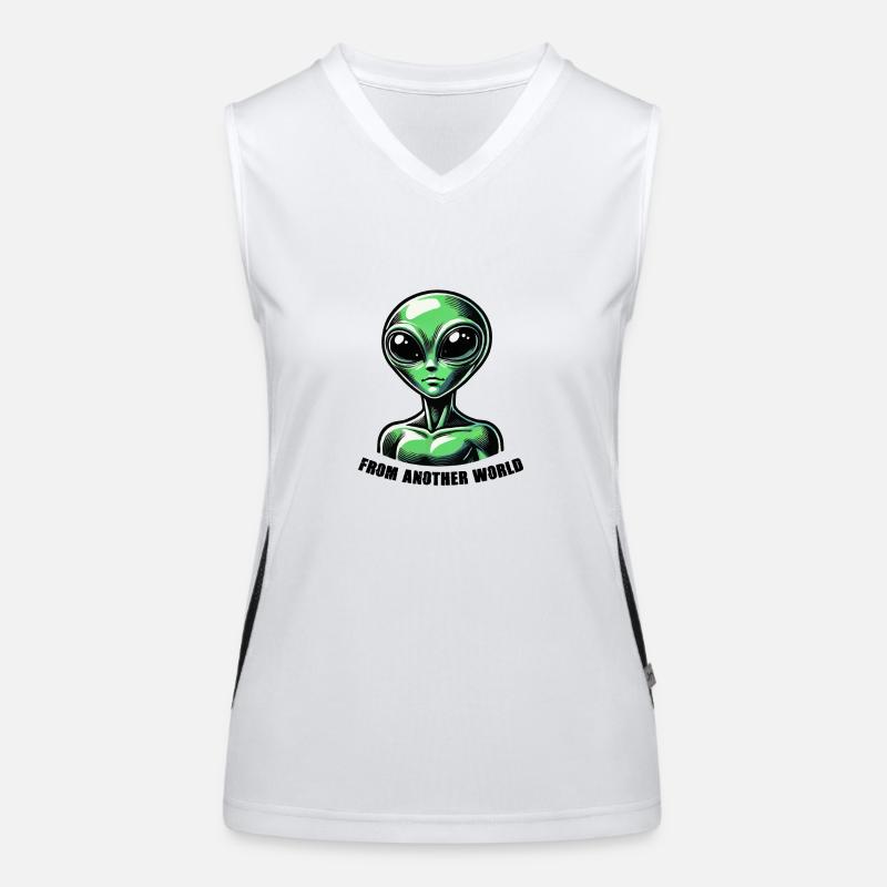 Alien Comic Funktionelles Kontrast-Tank Top für Frauen