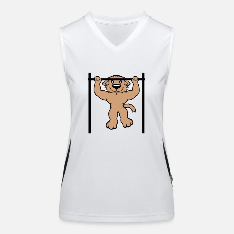 Dog Pull-ups Bar Muscles Gym Pull-Up Bar Women's Functional Contrast Tank Top