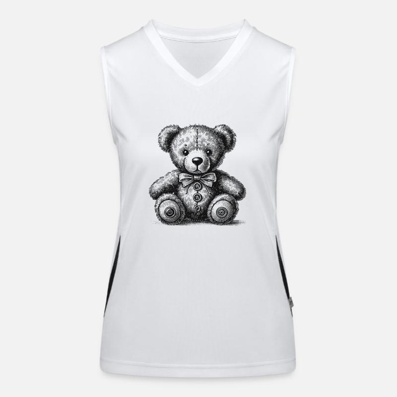 Teddy bear Women's Functional Contrast Tank Top