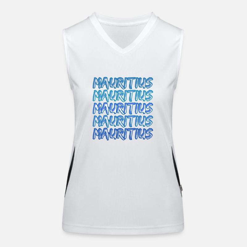 Gift for Mauritius Women's Functional Contrast Tank Top