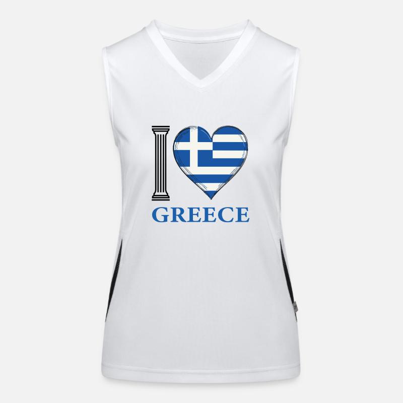 J’adore la Grèce Débardeur respirant contrasté Femme
