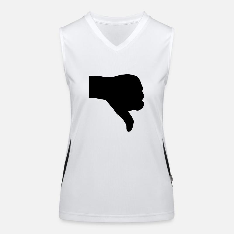 thumbs down Women's Functional Contrast Tank Top