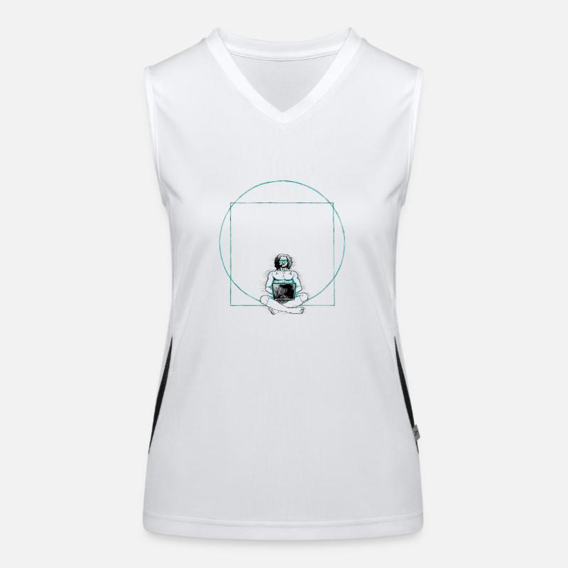 Nerd Funktionelles Kontrast-Tank Top für Frauen