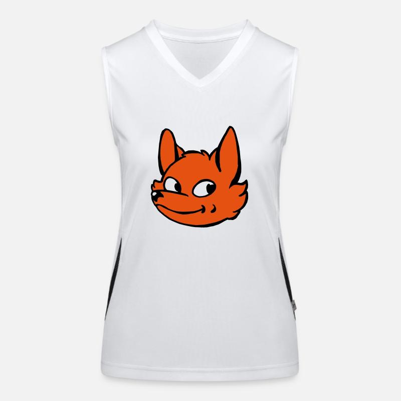 Fuchs Funktionelles Kontrast-Tank Top für Frauen