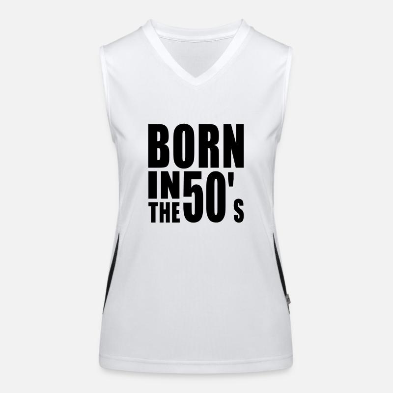 BORN IN THE 50s Women's Functional Contrast Tank Top