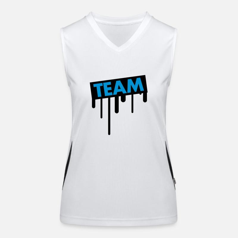 team_graffiti Funktionelles Kontrast-Tank Top für Frauen