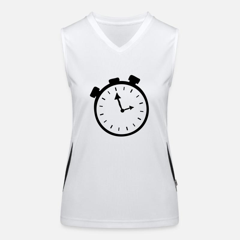 uhr Funktionelles Kontrast-Tank Top für Frauen