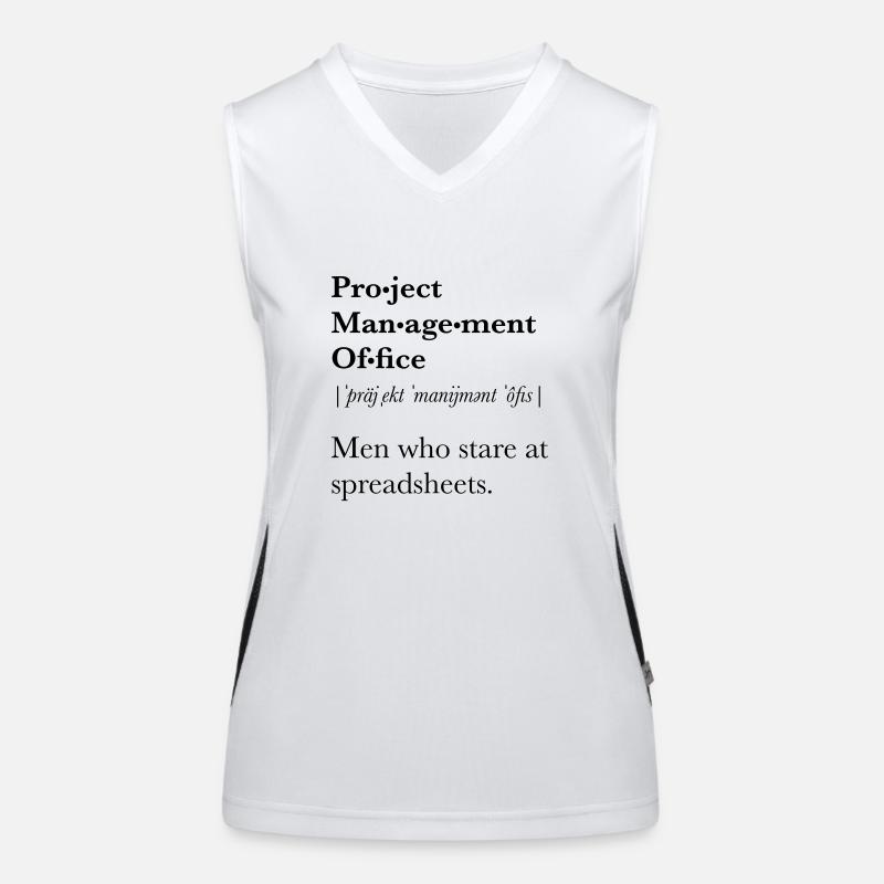 Project Management Office Funktionelles Kontrast-Tank Top für Frauen