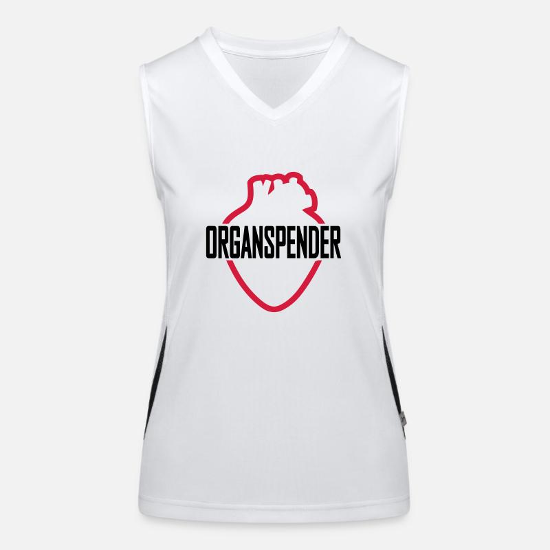 Organspender Funktionelles Kontrast-Tank Top für Frauen