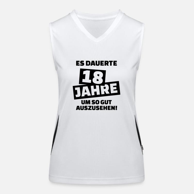 18 Geburtstag Funktionelles Kontrast-Tank Top für Frauen