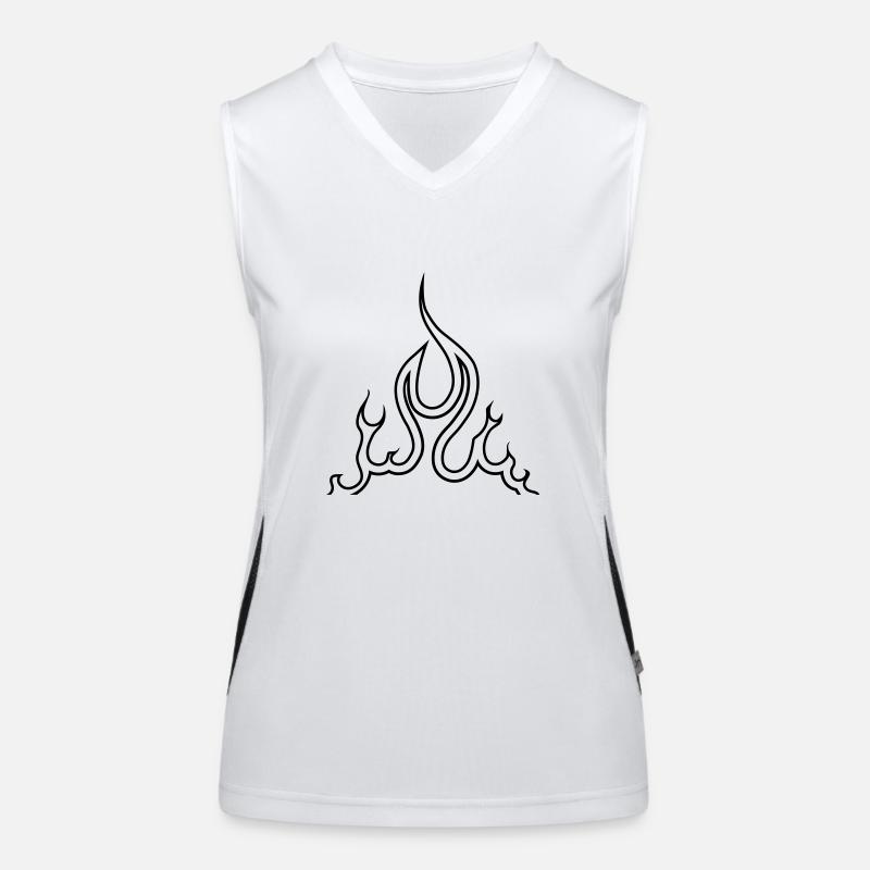 Feuer Funktionelles Kontrast-Tank Top für Frauen