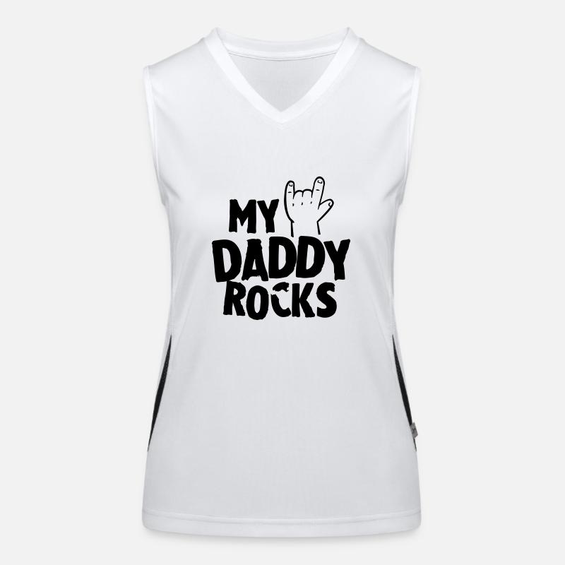 My daddy rocks Women's Functional Contrast Tank Top