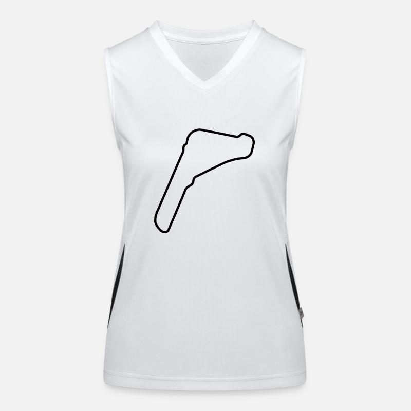 Italy Race Track Women's Functional Contrast Tank Top