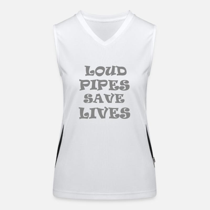 Loud Pipes Save Lives * Color changes possible Women's Functional Contrast Tank Top