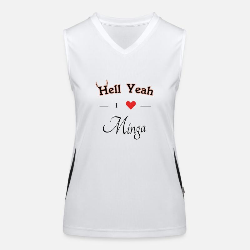 hell yeah i love minga Funktionelles Kontrast-Tank Top für Frauen