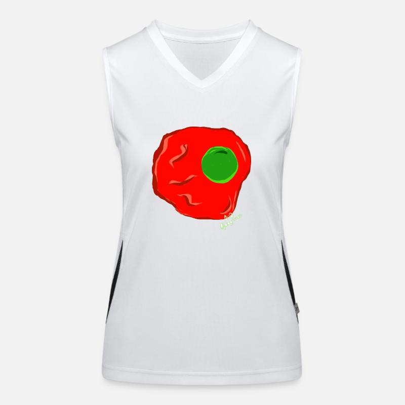 ROTES SPIEGELEI Funktionelles Kontrast-Tank Top für Frauen