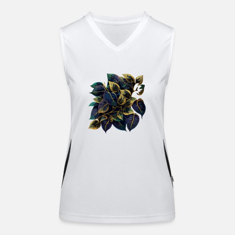 Natural leaves Women's Functional Contrast Tank Top
