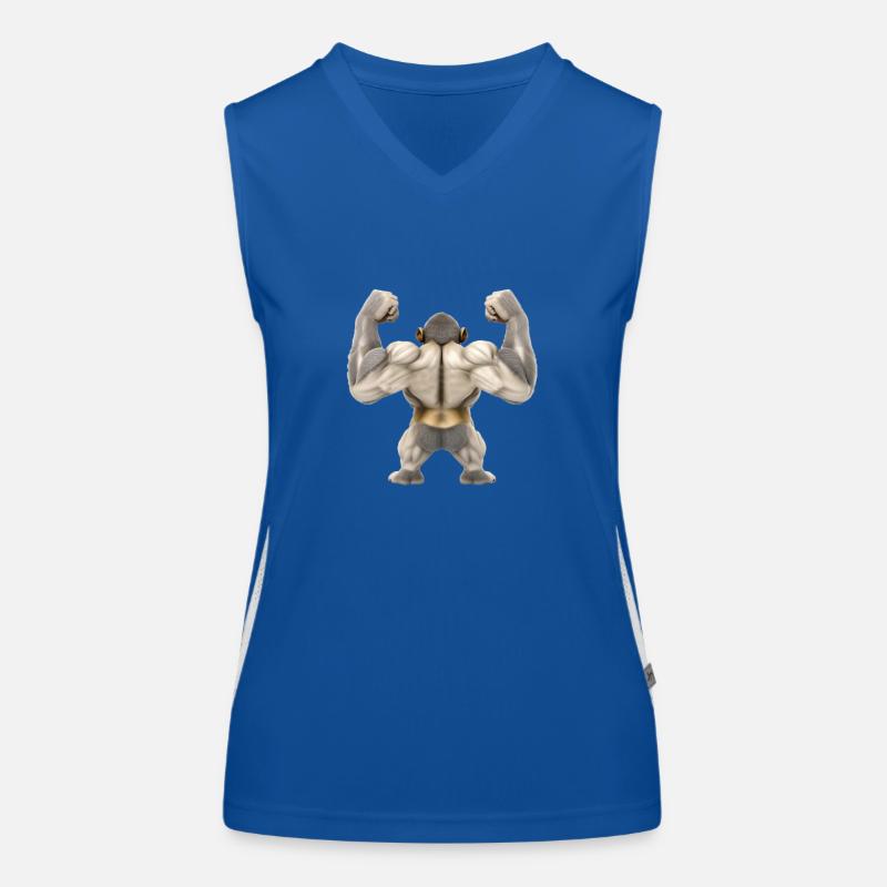 Singe Flexender Débardeur respirant contrasté Femme