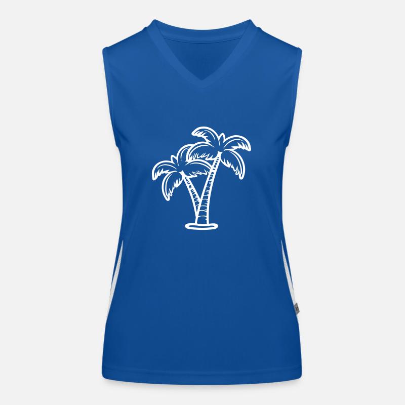 Symbole de Palm Island Débardeur respirant contrasté Femme