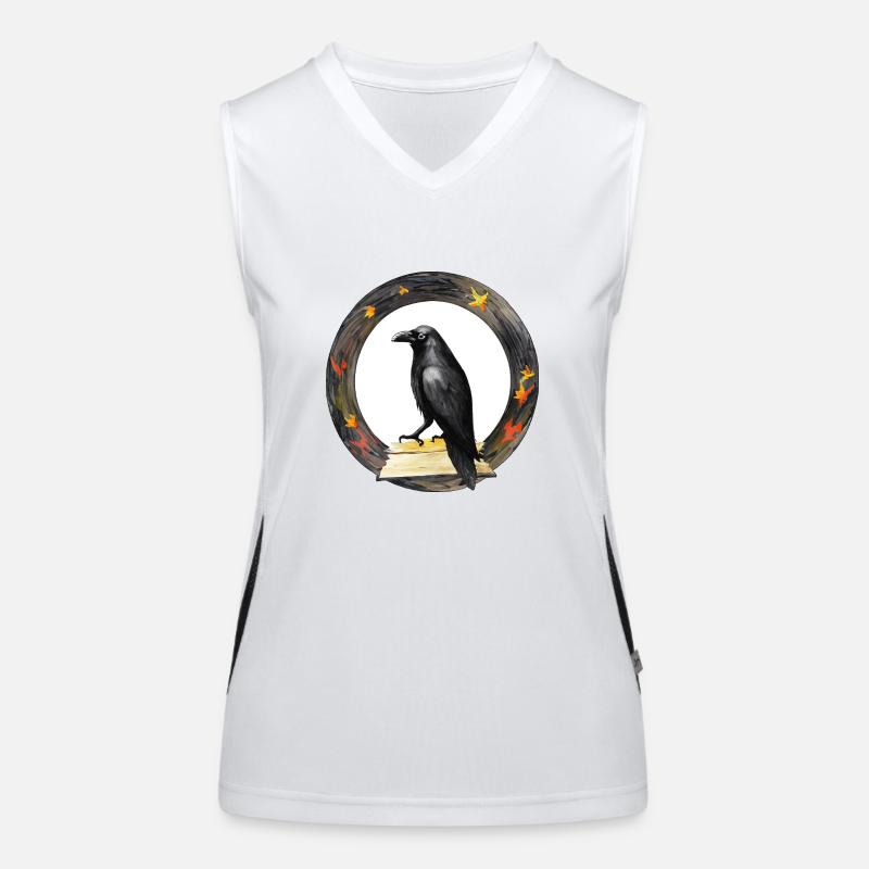 Der Rabe Funktionelles Kontrast-Tank Top für Frauen