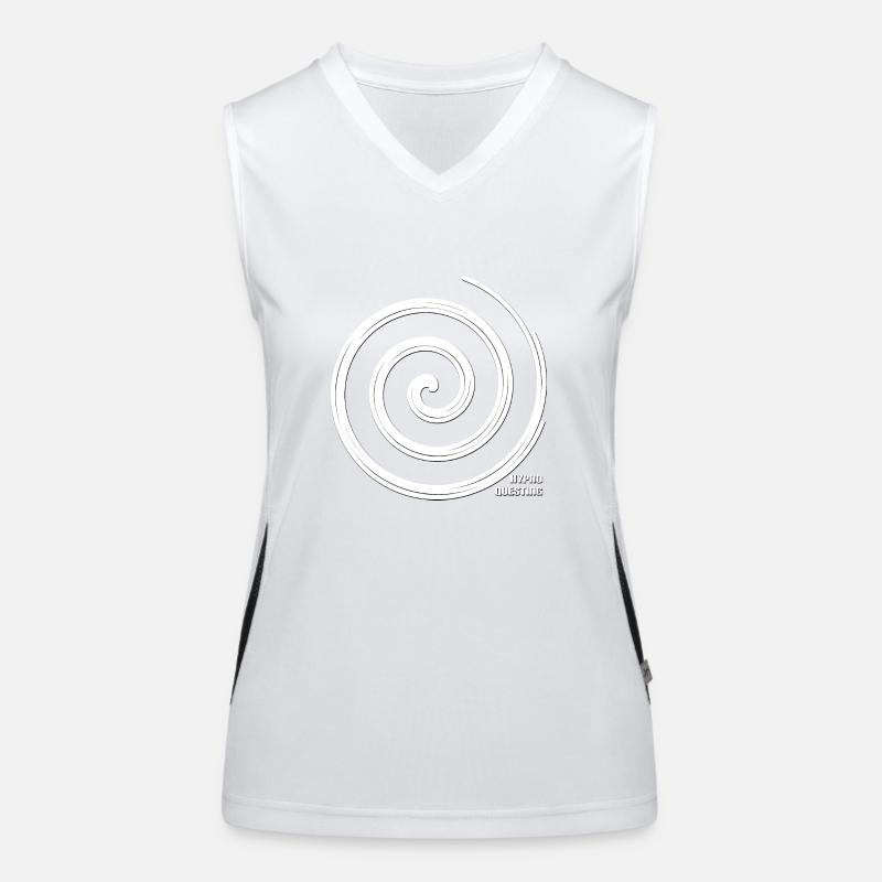 Hypnotic Spiral by Hypnoquesting Women's Functional Contrast Tank Top