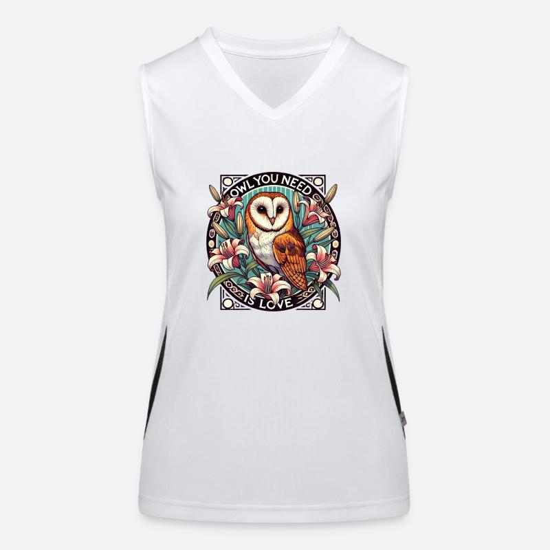 Le hibou dont vous avez besoin, c’est l’amour Débardeur respirant contrasté Femme