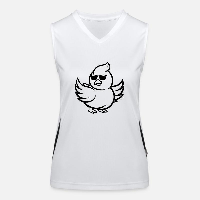 Deaf Comic Sunglasses Women's Functional Contrast Tank Top