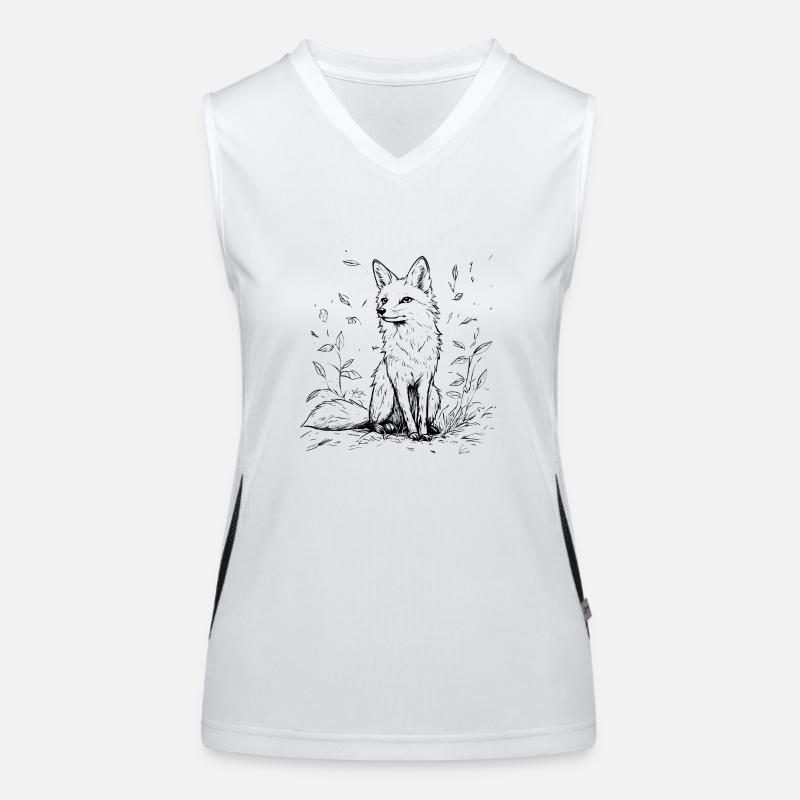 Fuchs Funktionelles Kontrast-Tank Top für Frauen