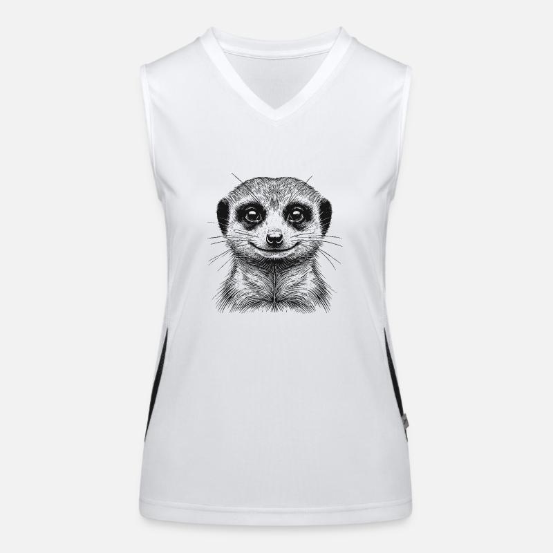 Erdmännchen Funktionelles Kontrast-Tank Top für Frauen
