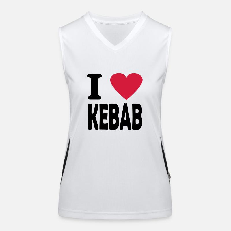 kebab Funktionelles Kontrast-Tank Top für Frauen